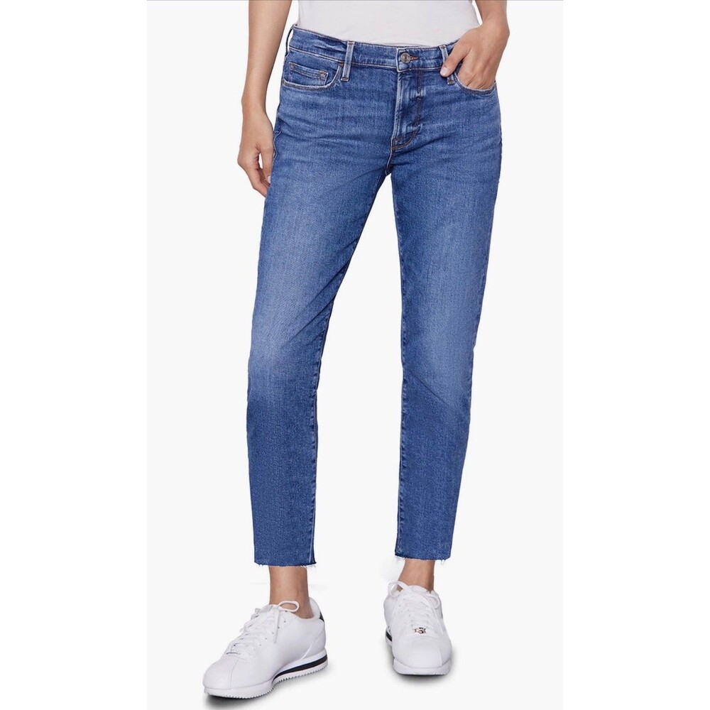 FRAME “Le Garçon” Boyfriend Jeans – Degradable Denim - Size 27